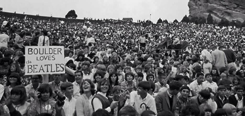 Crowd at Beatles Red Rocks Show