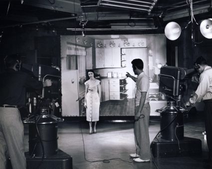 KLZ Studio in the 1950s